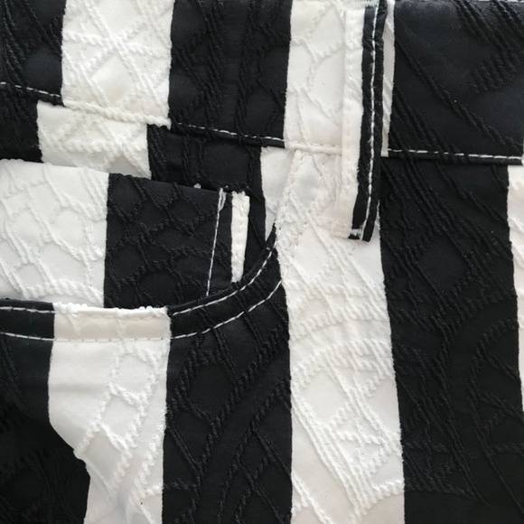 Tricotto Stripe Jeans Pants Women’s Size 6/S Black White Punk Alt Goth Pockets - Picture 7 of 16